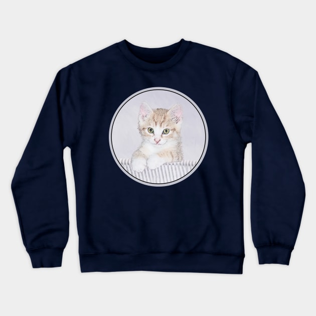 Orange Tabby Kitten Crewneck Sweatshirt by Alpen Designs